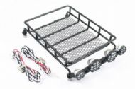 FASTRAX SCALE CRAWLER LARGE METAL LUGGAGE TRAY & LED LIGHTS FAST300